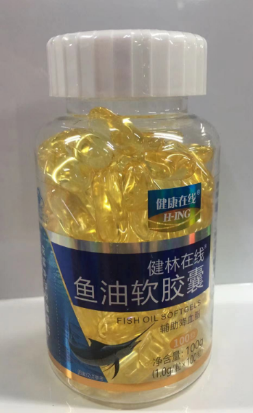 健康在线@鱼油软胶囊      1.0g*100粒/瓶