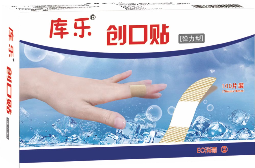 创口贴（库乐）（弹力型）   72mm×22mm*100片
